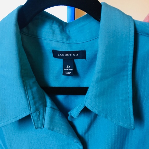 Lands end bottom down shirt - Picture 2 of 2